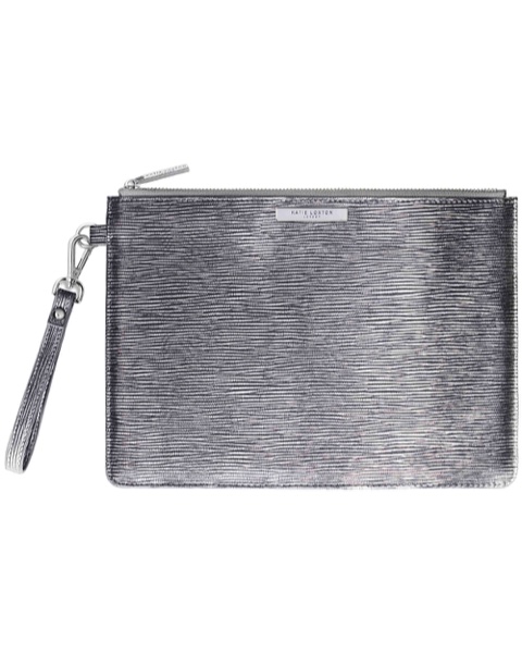 Kleine Taschen Zara Clutch Bag Metallic Silver