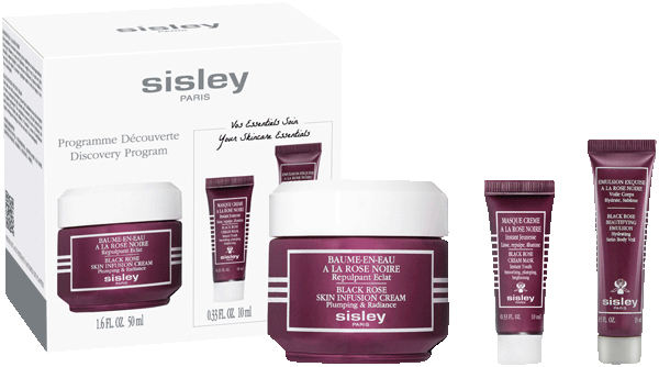 Baume-en-Eau à la Rose Noire Set = Baume-en-Eau à la Rose Noire 50 ml + Masque Creme a la Rose Noire 10 ml + Émulsion Exquise à la Rose Noire 15 ml