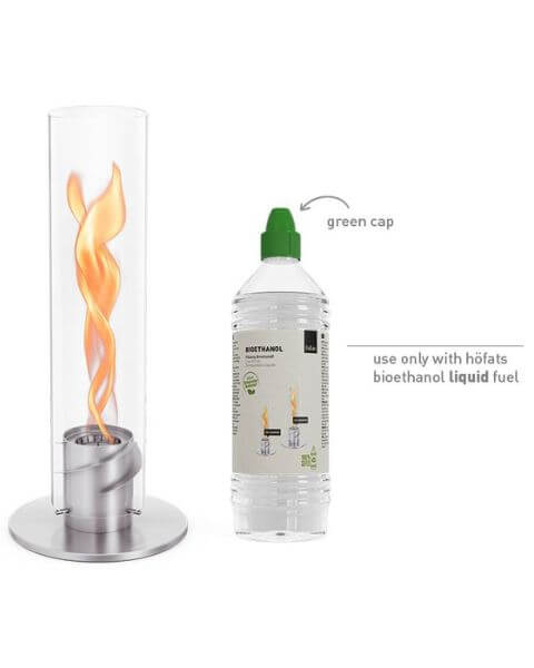 Höfats Tischfeuer SPIN 1200 silber