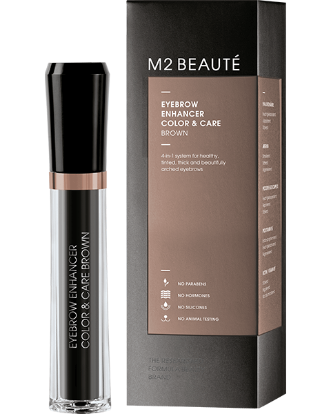 M2Beauté Eyecare Eyebrow Enhancer Color & Care Brown