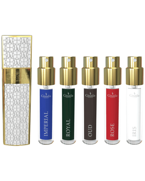 Gisada-Luxury-Collection-Travel-Set-White Gisada Luxury Collection Travel Set White