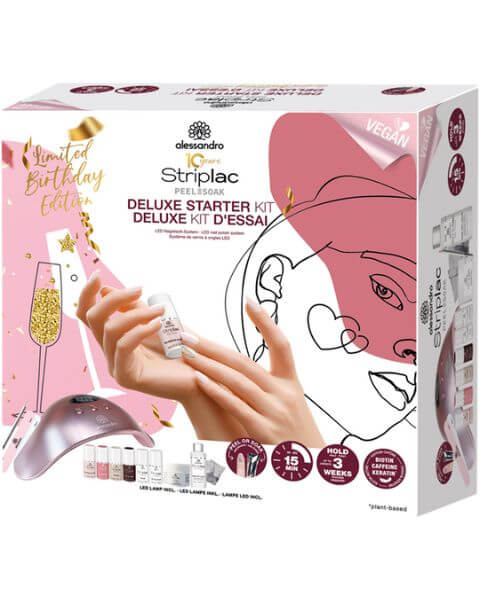 Alessandro Striplac Peel or Soak Starter Deluxe Exclusiv Vegan Kit