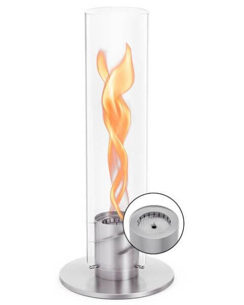 SPIN 1200 Tischfeuer silber Höfats Tischfeuer SPIN 1200 silber