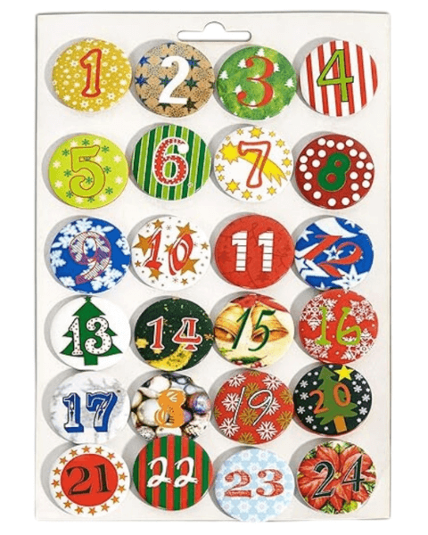 Button Adventskalender 4cm