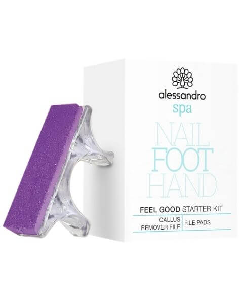 alessandro-pedix-feet-feel-good-starter-kit Feel Good Starter Kit = 1x Hornhauthobel + 3x Feilenblätter mit 80 Grit & 3x Feilenblätter mit 120 Grit