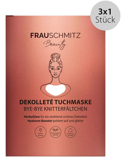 FrauSchmitz Beauty Masken Dekolleté Tuchmaske BYE-BYE Knitterfältchen