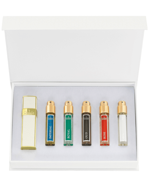 The Luxury Fragrance Travel Set White Gisada Luxury Collection Travel Set White