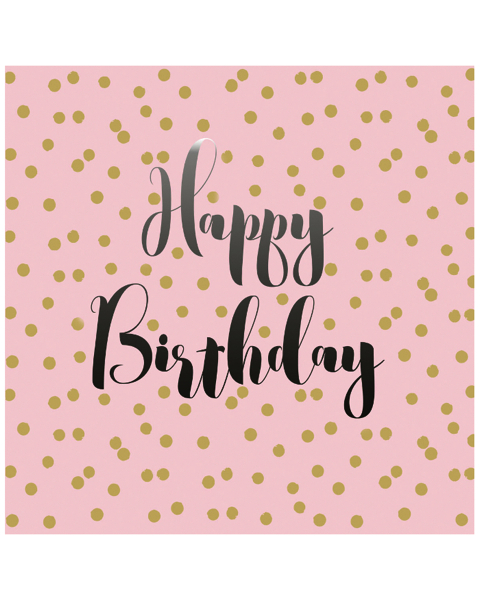 Wohndekoartikel Birthday Confetti rosé Servietten 33x33cm