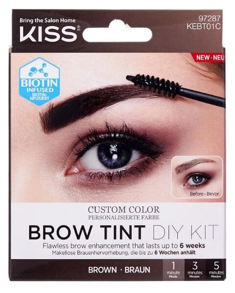 KISS_Augenbrauenpflege_Brow_Tint_Kit-Brown KISS Augenbrauenpflege Brow Tint Kit - Brown