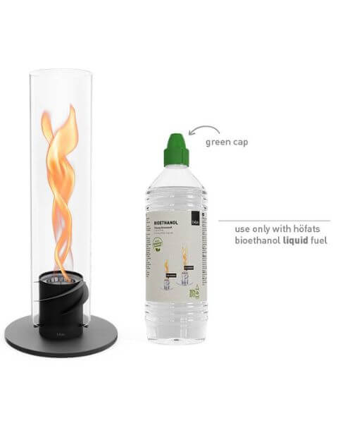 Höfats Tischfeuer SPIN 1200 schwarz