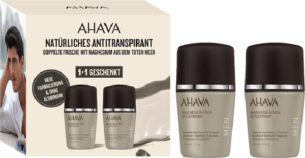 Time to Energize Men Deo Duo-Set = 2x Magnesium Rich Deodorant 50 ml